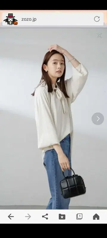 나노 유니버스 프릴 리본 블라우스 입학식 VERYstory 미인 꽃