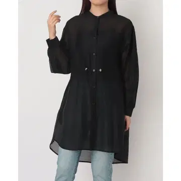 엠즈스타일 라인악센트 시어셔츠 블랙 샵채널 M