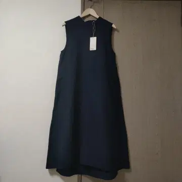 기모 오버롤 스커트 L 다크 네이비 여성용