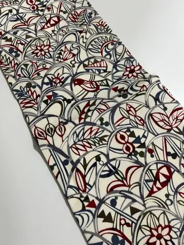 미사용품 아르 누보 시오제 나고야 오비 46