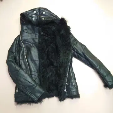 토네이도 마트 가죽 자켓 더블 라이더스 L 사이즈