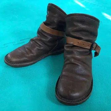 trippen Bomb f 브라운 36 트리픈 가죽 숏부츠