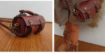 미니어처 브라운 백 숄더 포함