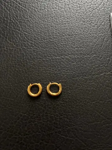 골드 후프 귀걸이 양쪽 귀용