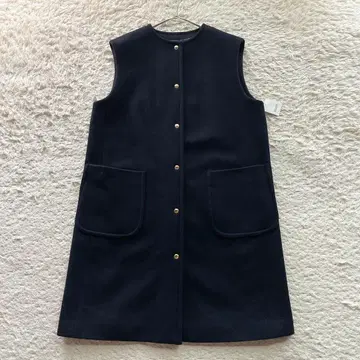 [택 포함 미사용] 매킨토시 베스트 울 네이비 38