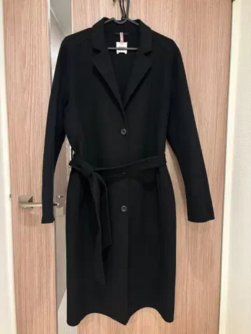 GAP 블랙 울 롱 코트