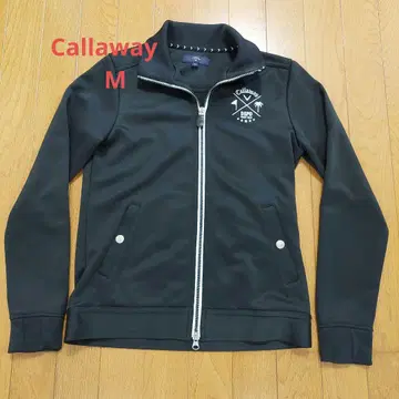 Callaway 스터드 장식 블랙 집업 자켓 M
