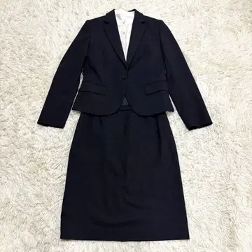 유니클로 셋업 비즈니스 정장 스커트 정장 네이비 여성용