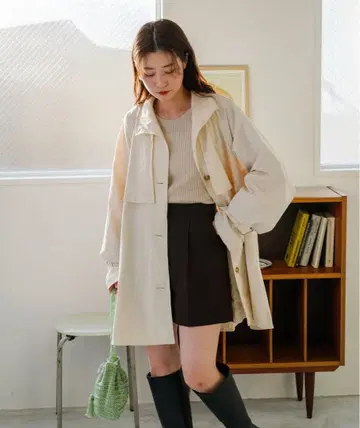 오버 사이즈 크림색 자켓
