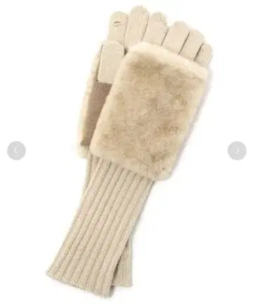 컨디션 최상 [스튜디오 클립] 3WAY 암워머 포함 롱 그로브 베이지