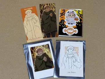 주술회전 말큐브 미니 아크릴 스탠드 특전 스티커 등 이타도리 유우지