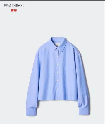 새상품급 유니클로 JW ANDERSON 옥스퍼드 셔츠 블루 S