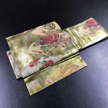 [ 부착 오비 만들기 오비 ] 꽃무늬 일부식 매직 타입