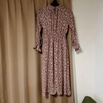 꽃무늬 긴팔 롱 원피스