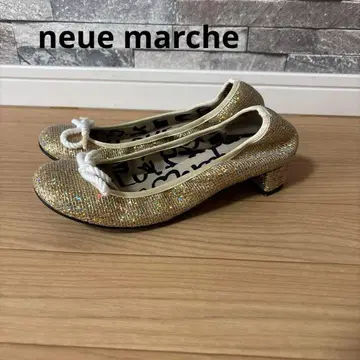 노이에 마르쉐 골드 발레 슈즈 일본제 천연 가죽 23.0
