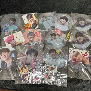 호시 투명 부채 세트