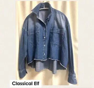 데님 셔츠 자켓