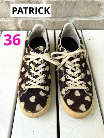 [ PATRICK 패트릭 ] 송치 하트 무늬 스니커즈 사이즈 36