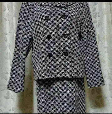 체크 무늬 정장 세트