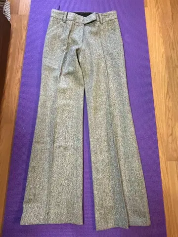 올드 잉글랜드 화이트 택 센터 프레스 팬츠