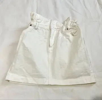 snidel 스나이델 화이트 데님 미니 스커트