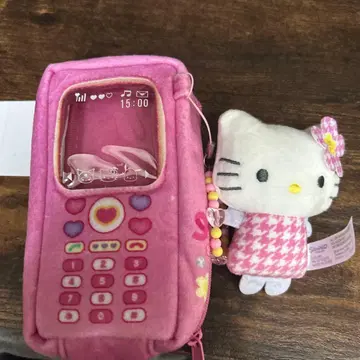 헬로키티 휴대폰형 봉제 인형