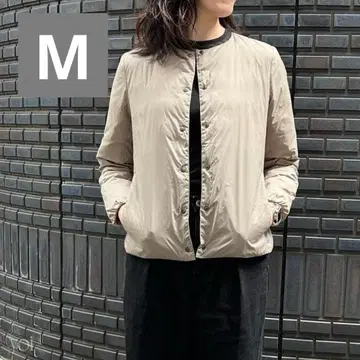 [ 새상품급 ] 무인양품 경량 다운 노카라 자켓 여성용 브라운 M