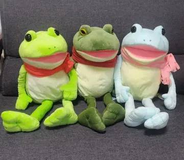 어리둥절 케로피욘 포근 머플러 big 봉제 인형 3종 세트 개구리