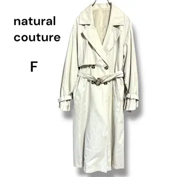 natural couture 벨트 포함 트렌치코트 F 더블 버튼 봄/가을