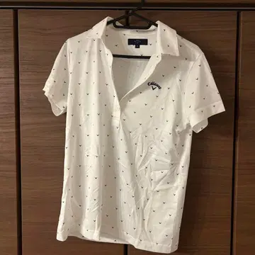 Callaway 여성용 피케 셔츠 화이트