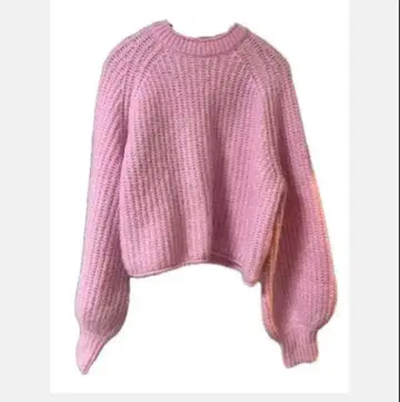 ZARA 핑크 래글런 슬리브 니트 스웨터