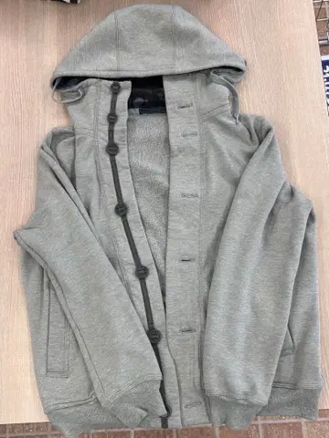 SOPHNET. 맨투맨 후드티 가디건 버튼 플라이 그레이