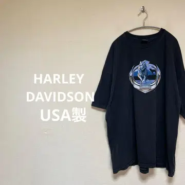 HARLEY DAVIDSON USA제 티셔츠 블랙 울프
