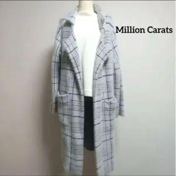 즉시 구매 OKMillion Carats 밀리오 랏츠 롱 코트 샤기 F