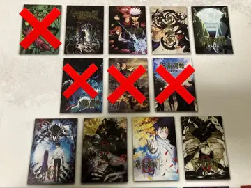 제일복권 주술회전 키 비주얼 포스터 8종