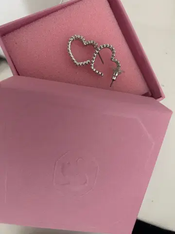 swarovski Matrix 하트 귀걸이