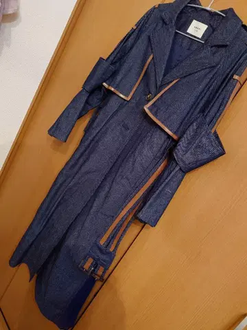 AMERI vintage 데님 렌치 코트