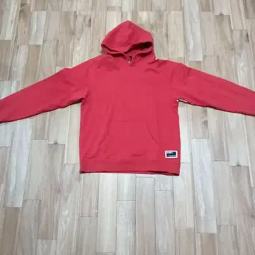 AVIREX 레드 후드 부착 후드티