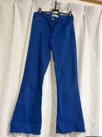 ZARA 플레어 팬츠 EU 36 파랑