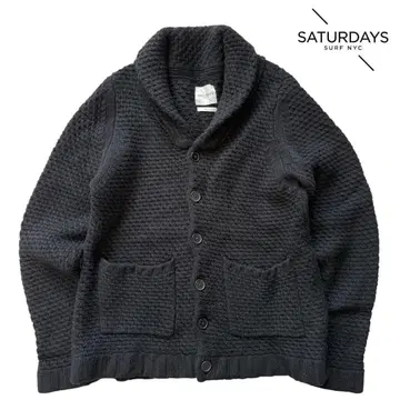 [ 새터데이 서프 뉴욕 ] 로 게이지 숄카라 가디건