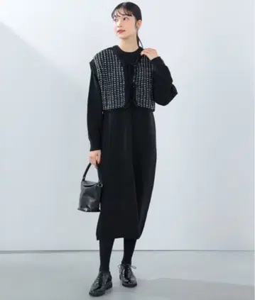 BEAMS HEART 니트 원피스