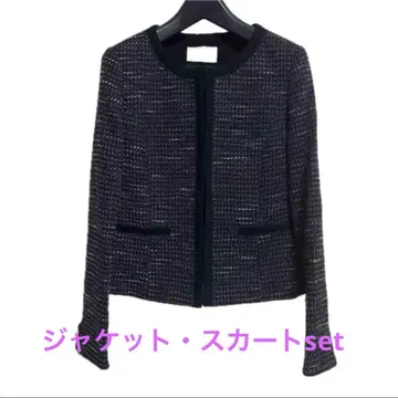 any SiS 네이비 트위드 정장 세트