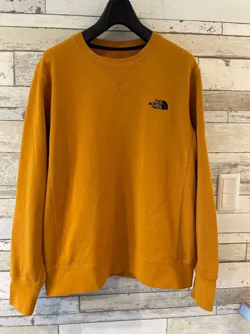 THE NORTH FACE 크루넥 맨투맨 머스타드