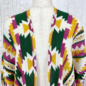 [ 새상품급 ] 노마디 에스닉 디자인 착용 담요형 가디건 [ 1688 ]