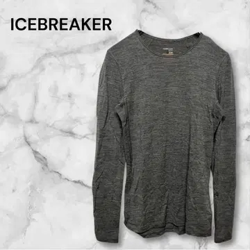아이스 브레이커 긴팔 T셔츠 S 사이즈 그레이 티셔츠 레귤러 기장