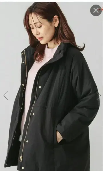 GLOBAL WORK 워셔블 라이트 웜 스탠드 코트 M