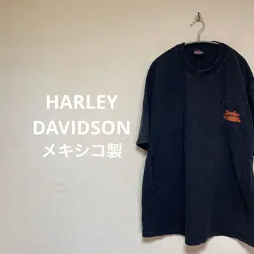 HARLEY DAVIDSON 멕시코제 포켓 T셔츠 블랙
