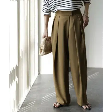 [하그유] 마법의 턱 팬츠 카멜 HUG.U