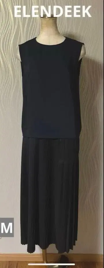 ELENDEEK 엘렌딕 플리츠 롱 원피스