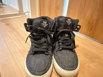 SUPRA 데님 하이컷 스니커즈 27cm